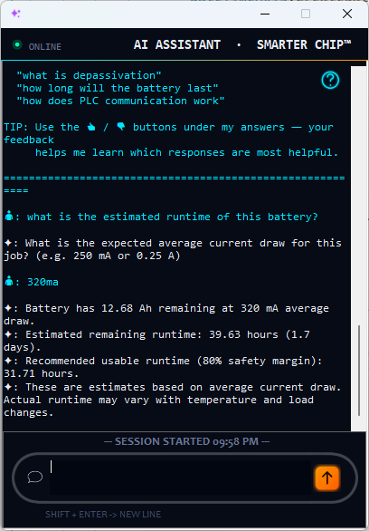 AI Assistant Runtime Estimation